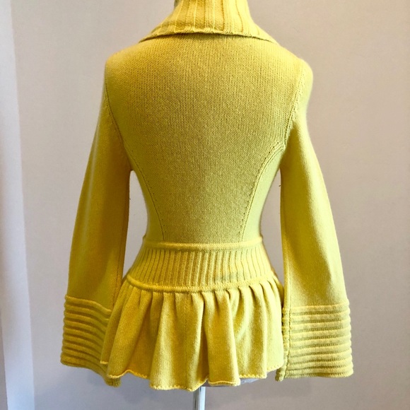 Catherine Malandrino Yellow Sweater -S - Picture 2 of 4